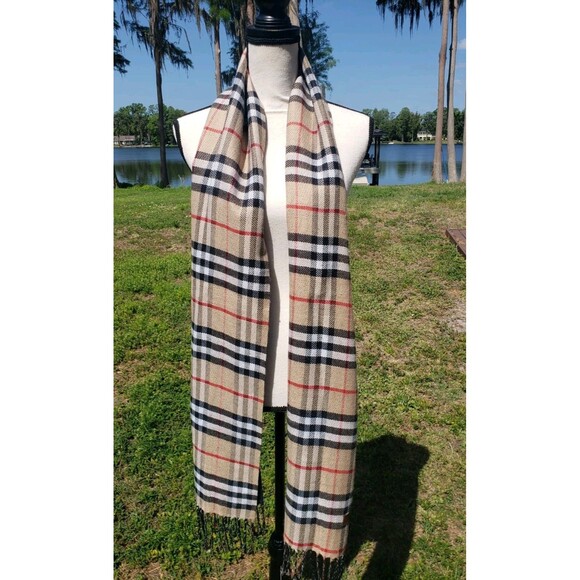Scarf Nova Check Plaid Square Cashmere-like Size 77”x 12” Unisex Tartan Soft - Picture 2 of 12